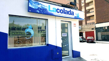 main access of laundry la colada albacete