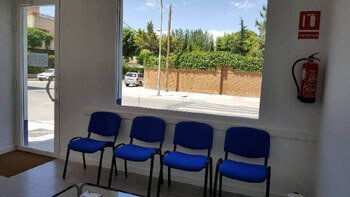 chairs to wait for washing and drying